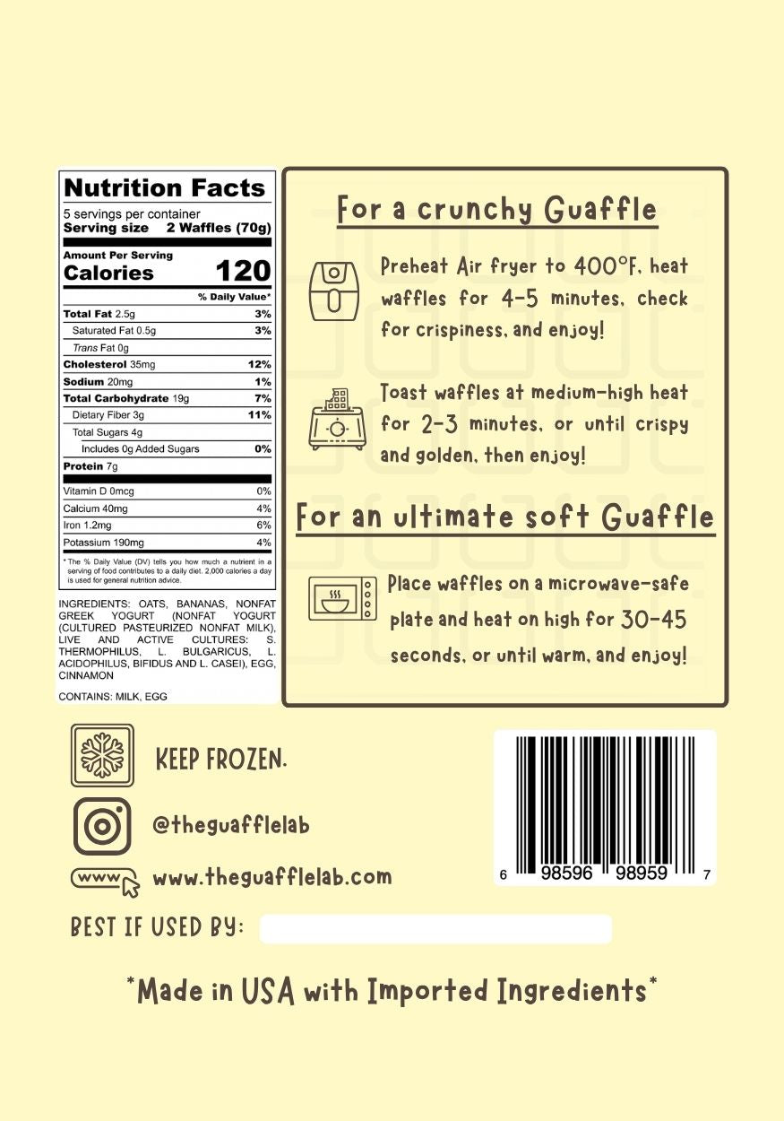 Banana - Oat Waffles